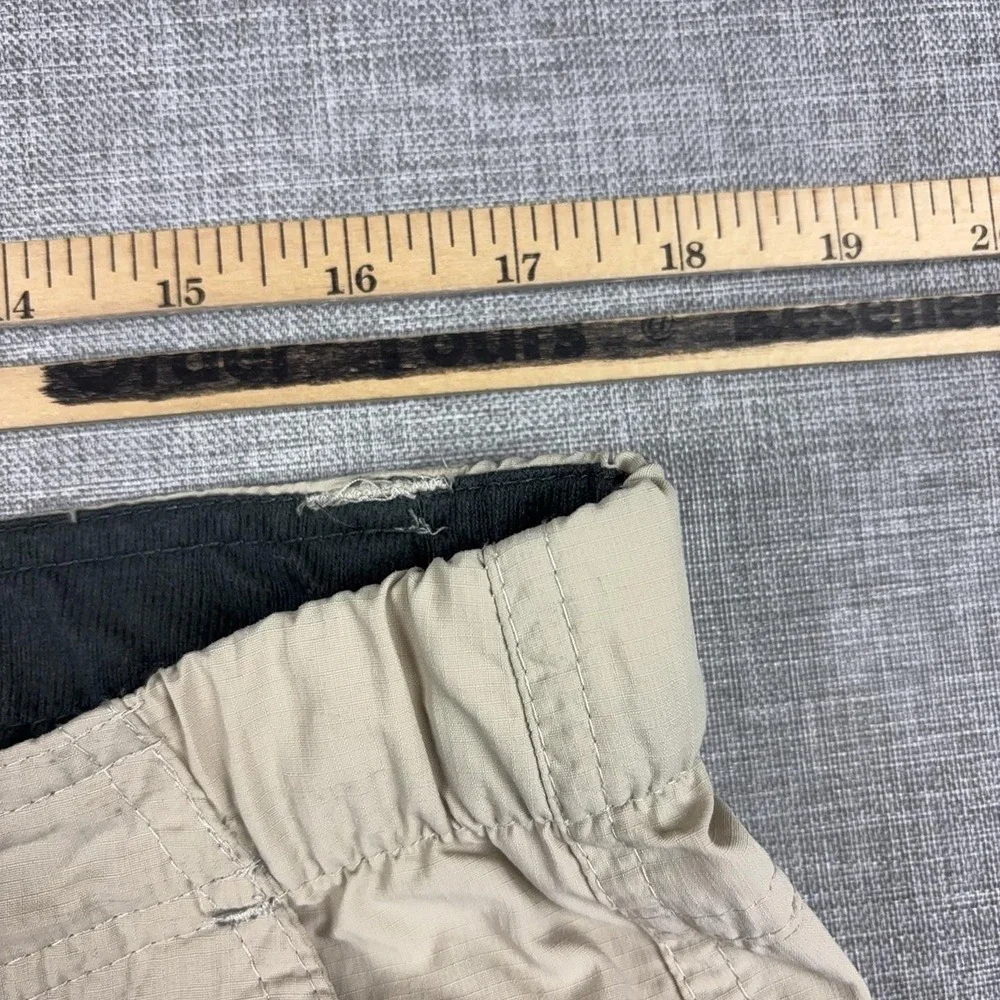 Columbia Omni-Shade Pants Mens 36x32 Beige Convertible Zip Off Hiking Nylon